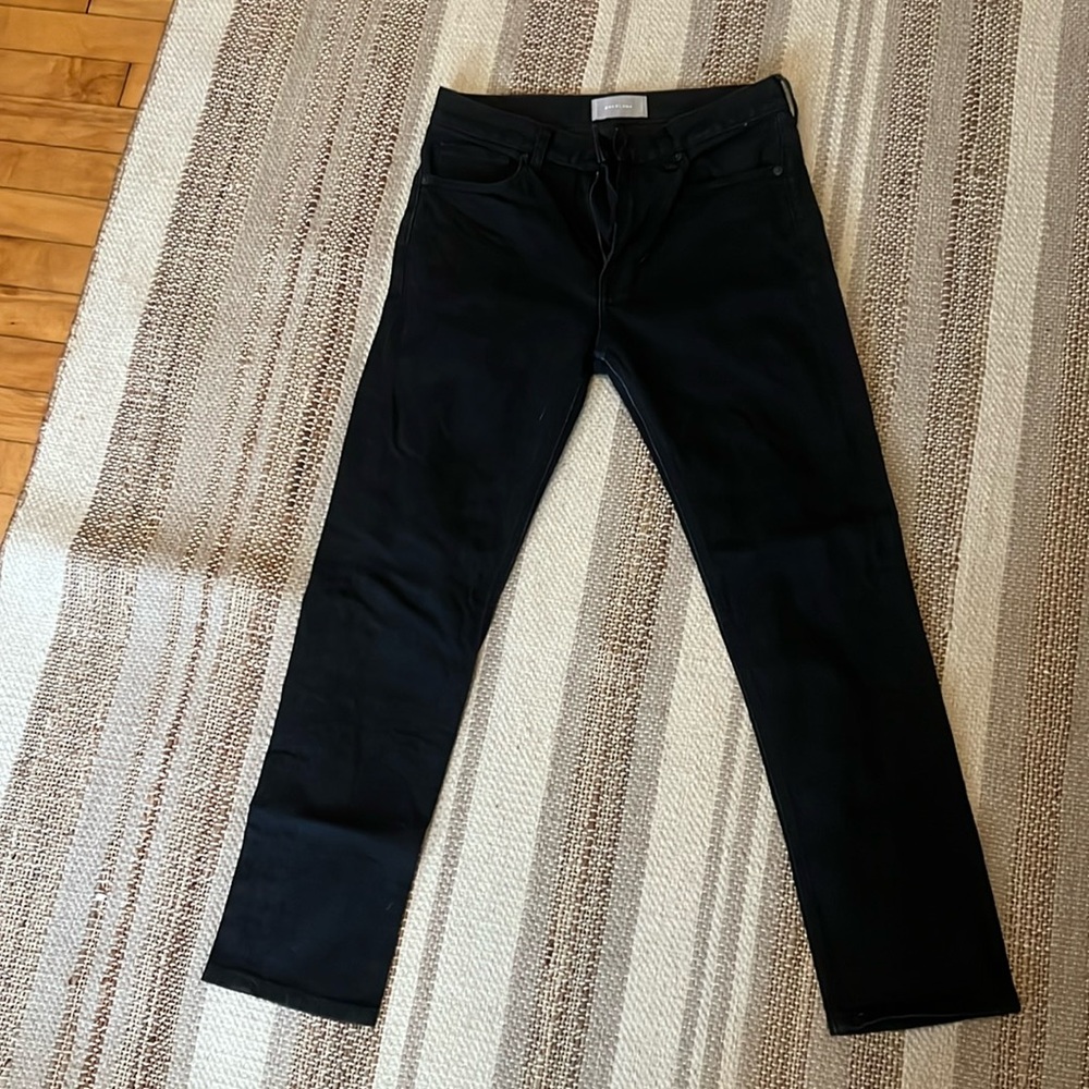 Everlane cropped black denim